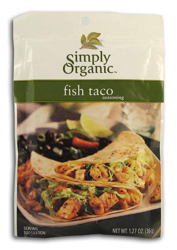 Simply Organic Fish Taco Seasoning Organic - 12 x 1.13 ozs. Supply