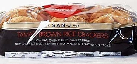 San-J Tamari Brown Rice Crackers Wheat-free - 12 x 2.8 ozs. Online