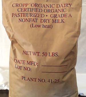 Bulk Milk Powder Non-Instant Non-Fat Organic - 50 lbs. Online now