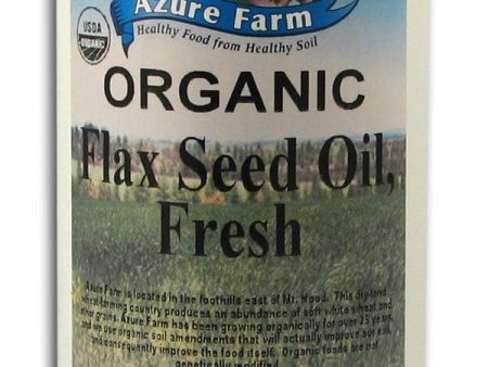 Azure Farm Flax Seed Oil Fresh Organic - 32 ozs. Hot on Sale