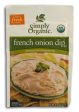 Simply Organic French Onion Dip Mix Organic - 12 x 1.1 ozs. For Sale