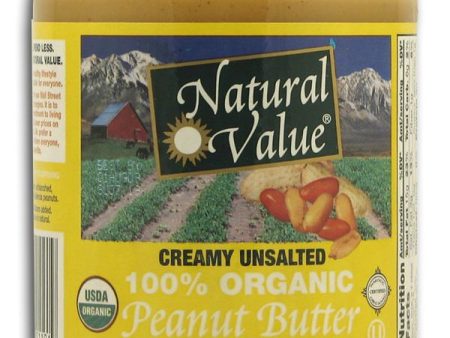 Natural Value Peanut Butter Creamy No-Salt Organic - 18 ozs. Sale