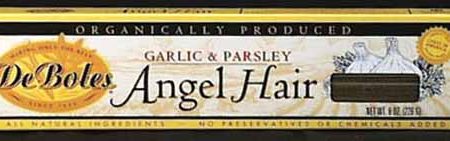 DeBoles Angel Hair Garlic & Parsley Organic - 3 x 8 ozs. For Discount