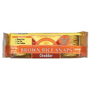 Edward & Sons Brown Rice Snaps Cheddar - 12 x 3.5 ozs. Fashion