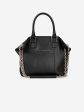 Black grained leather  Little Chamallow  tote bag Online Hot Sale