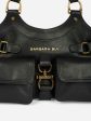 Black leather BB re-edition bag Discount