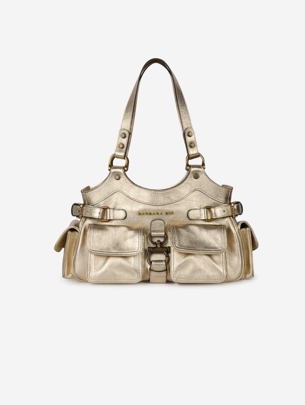 Gold leather BB RE-EDITION bag Sale