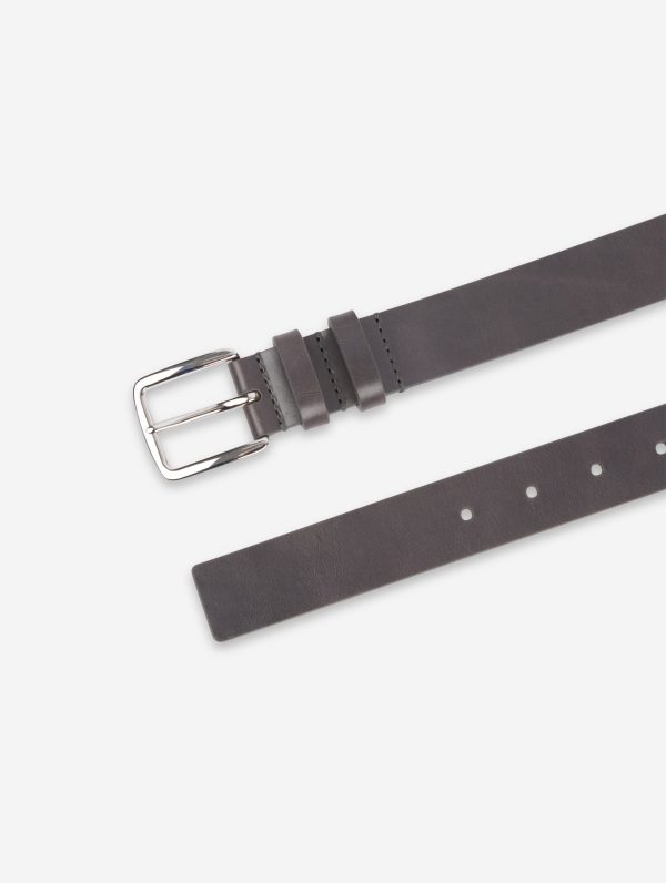 Medium grey leather belt Supply