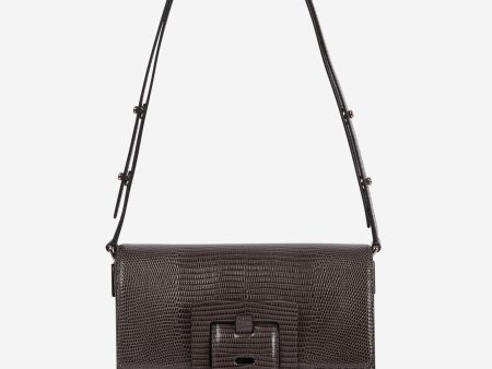 grey lizard skin touch me bag Online now