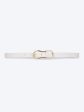 Thin ivory leather belt Supply