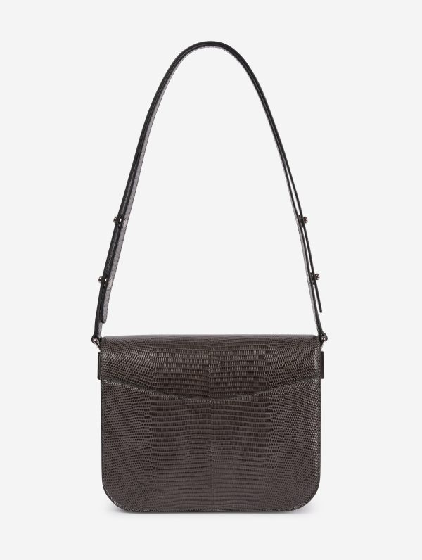 grey lizard skin touch me bag Online now